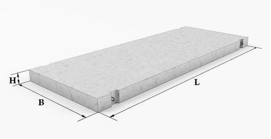 Плита проезжей части П2т